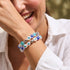 Auge im Himmel | 925er Sterlingsilber | Armband mit Kristall-Bösem Blick