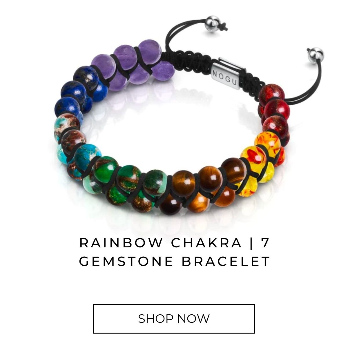 Regenbogen-Chakra | 7-Edelstein-Armband