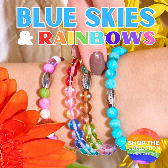 BLAUER HIMMEL UND REGENBÖGEN