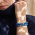 Blauer Astra | 925 Sterling Silber | Solarglas-Armband