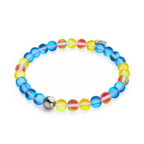 Sonne und Himmel | Ukrainische Hilfe | Meerjungfrau-Glasperlenarmband