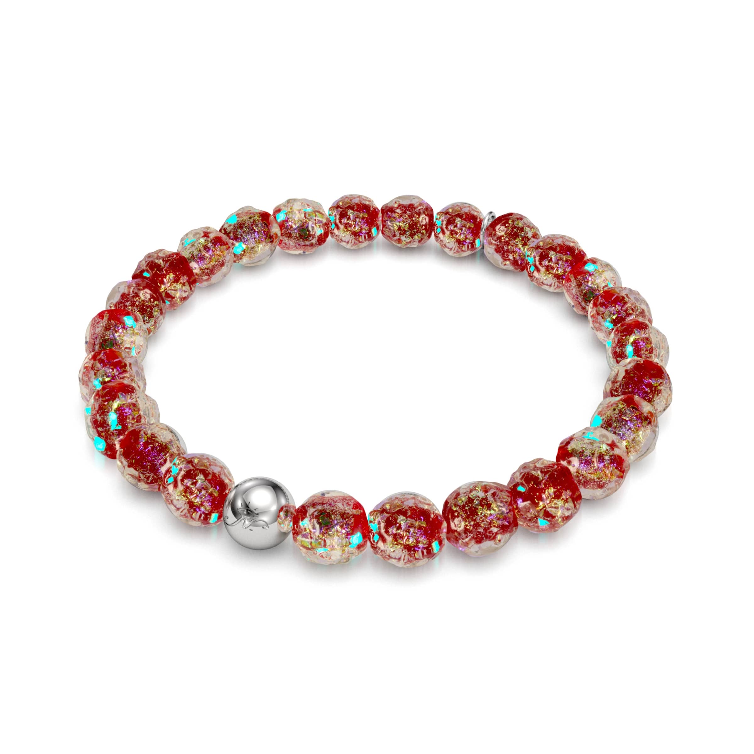 Cherry Ice | Firework Glass Ice Drop Bracelet