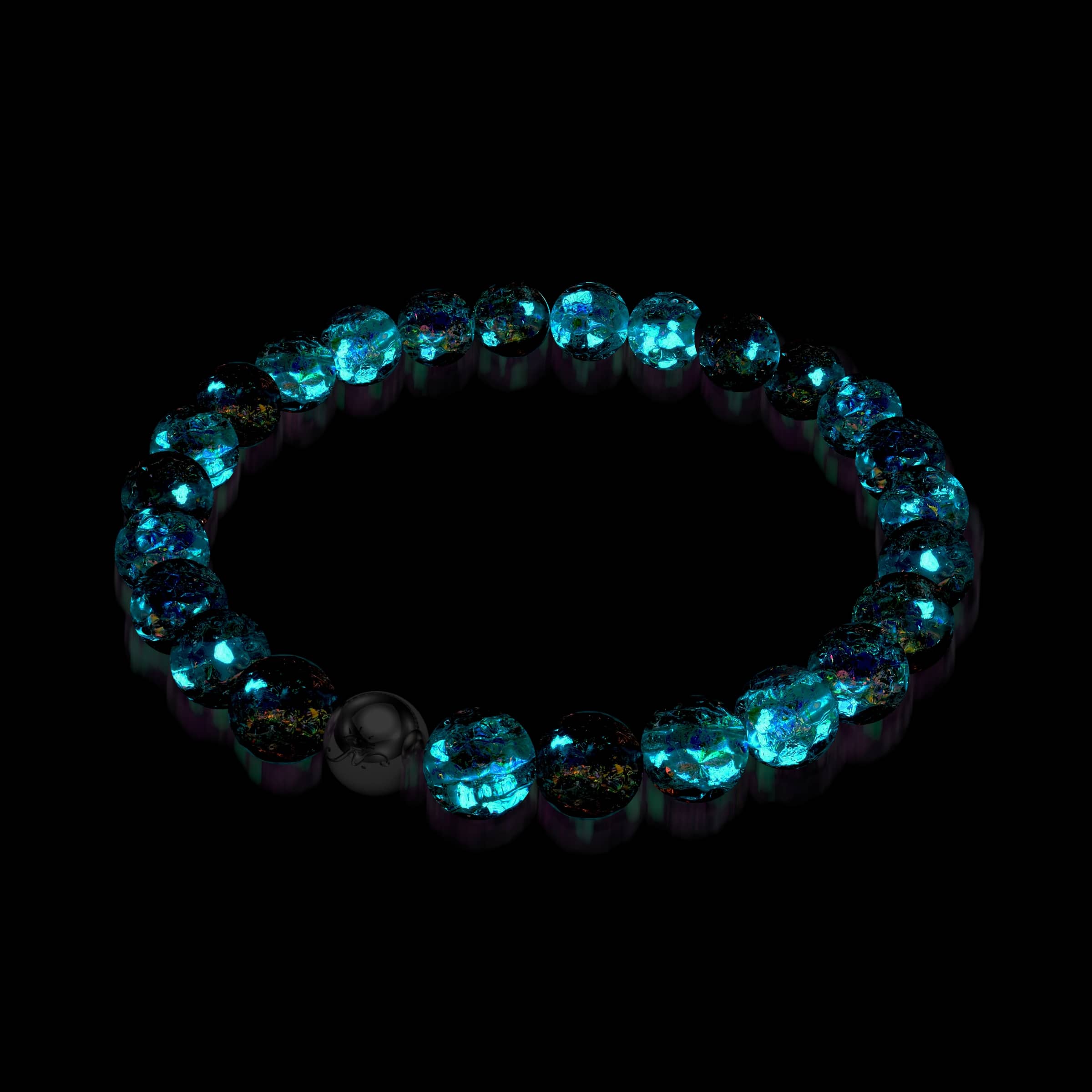 Cherry Ice | Firework Glass Ice Drop Bracelet