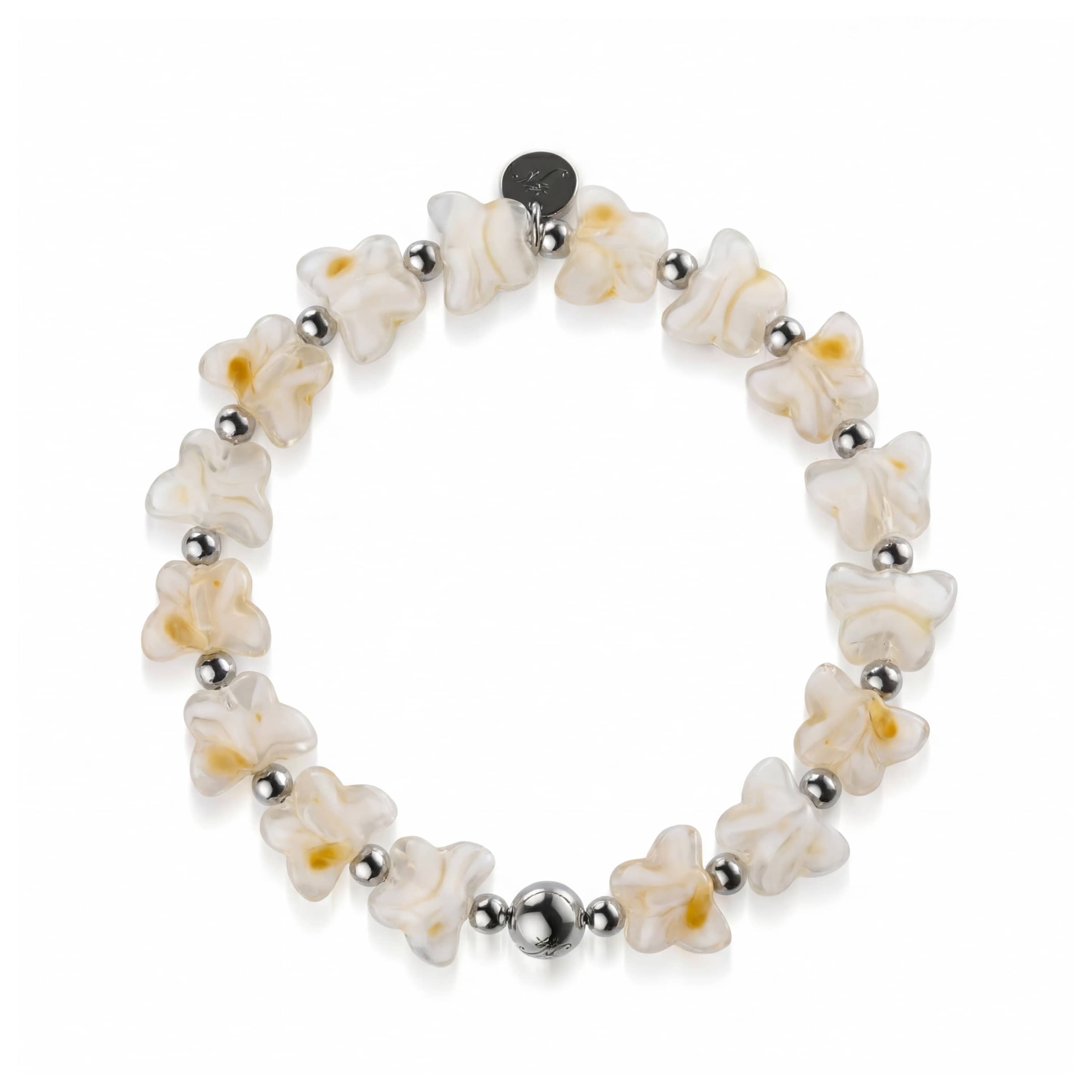 Sicilian Marble | Gem Glass Butterfly Bracelet