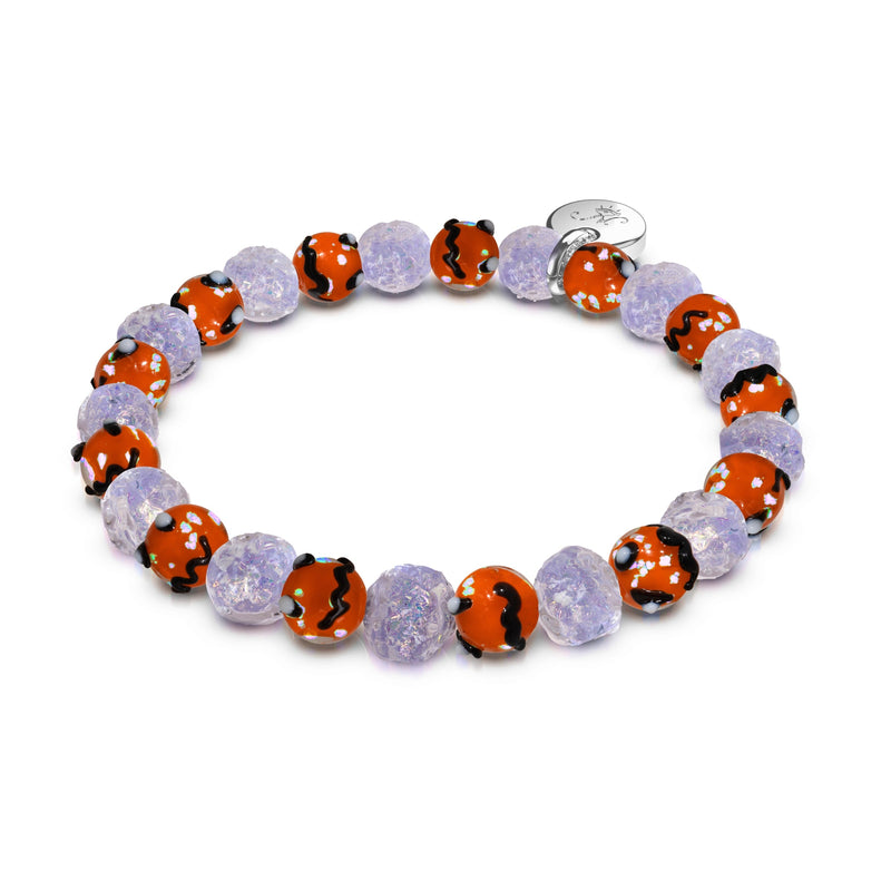 Moonlit Harvest | Firework Glass Pumpkin Bracelet