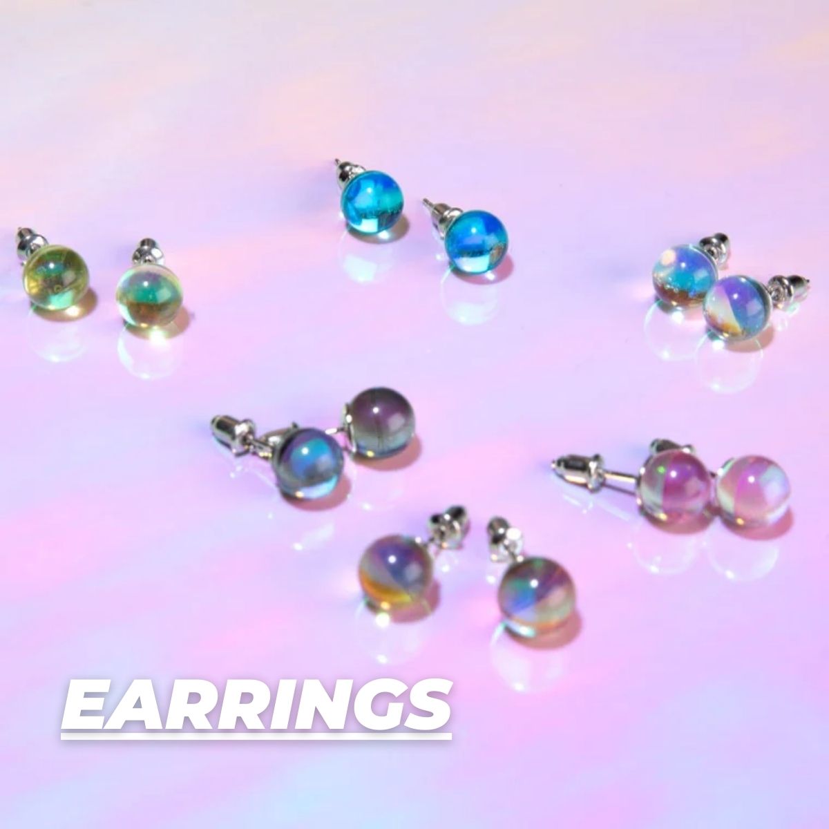 GALAXY-GLAS-OHRRINGE