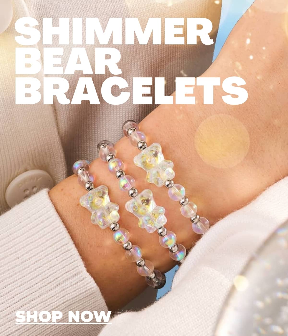 Edelsteinbär-Armbänder