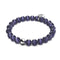 Lila | 925er Sterlingsilber | Cheshire-Glasarmband
