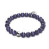 Lila | 925er Sterlingsilber | Cheshire-Glasarmband