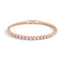 18k Rose Gold x Pink Crystal | Tennis Club Bracelet