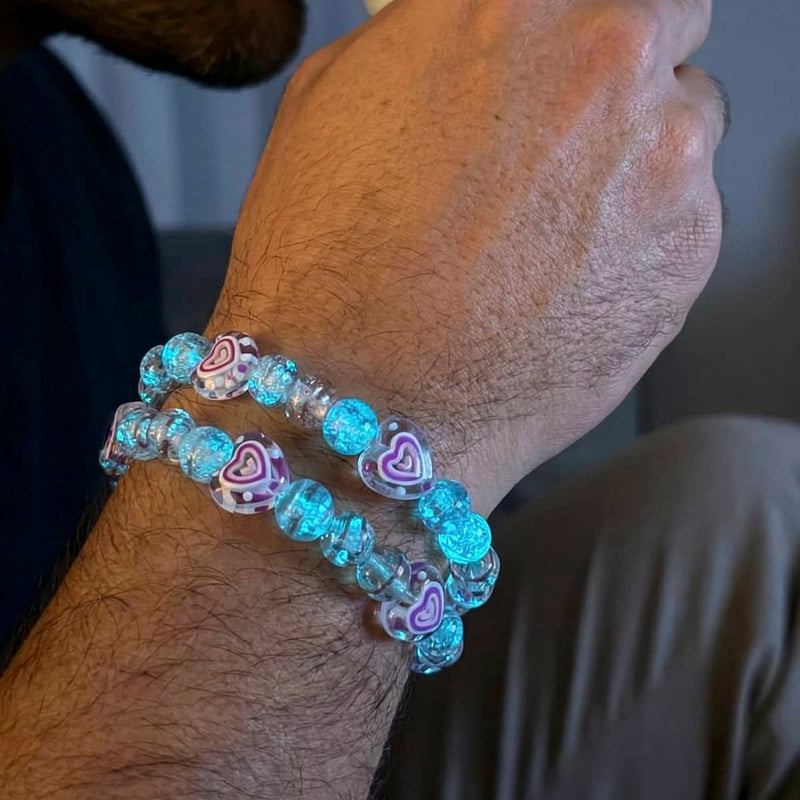 Pink Heartbreaker | Firework Glass Sugar Bracelet