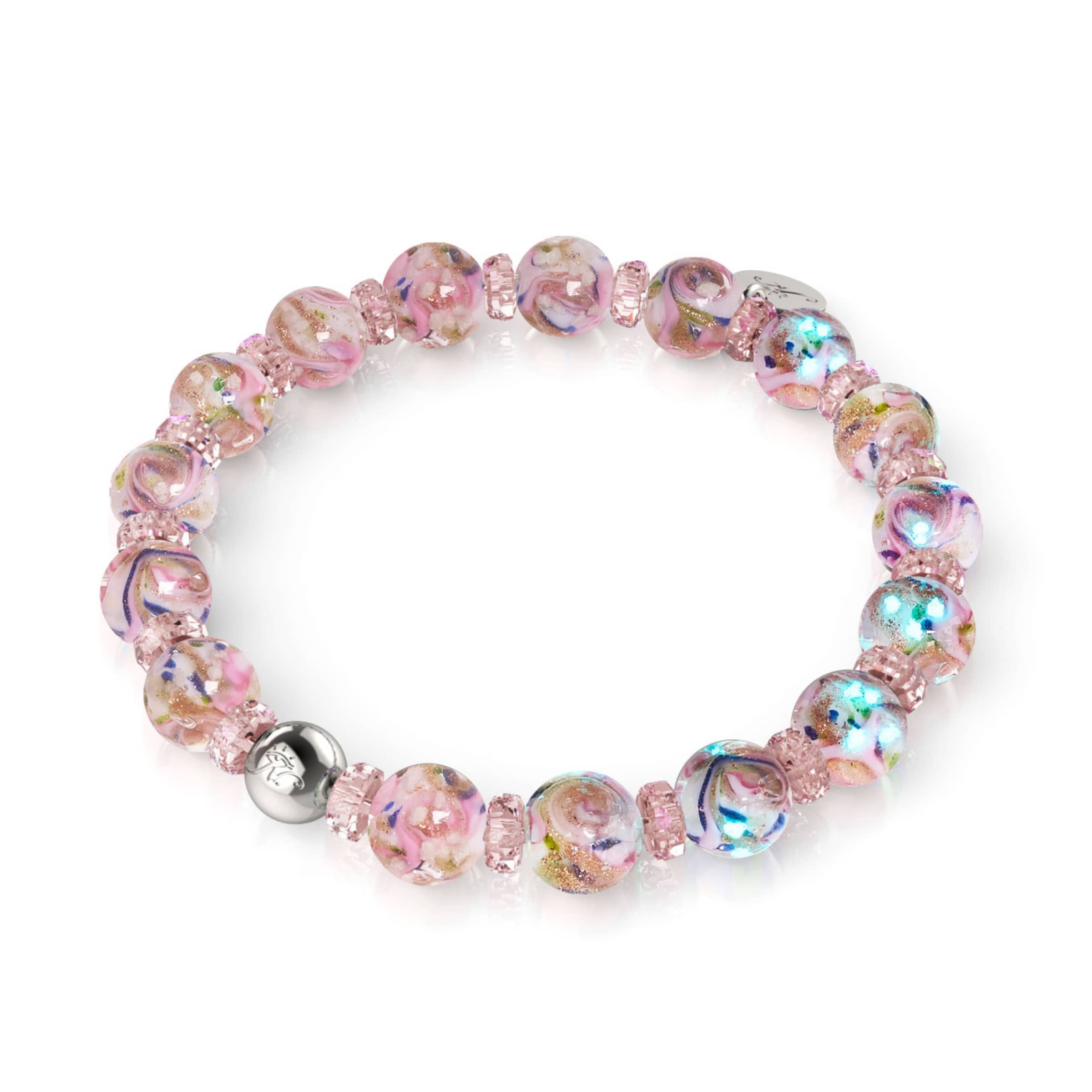 Pink | Firefly Glass x Crystal Swirl Bracelet