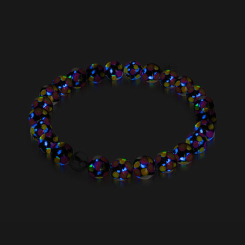 Cherry Grape | Firefly Glass Polka Dot Bracelet