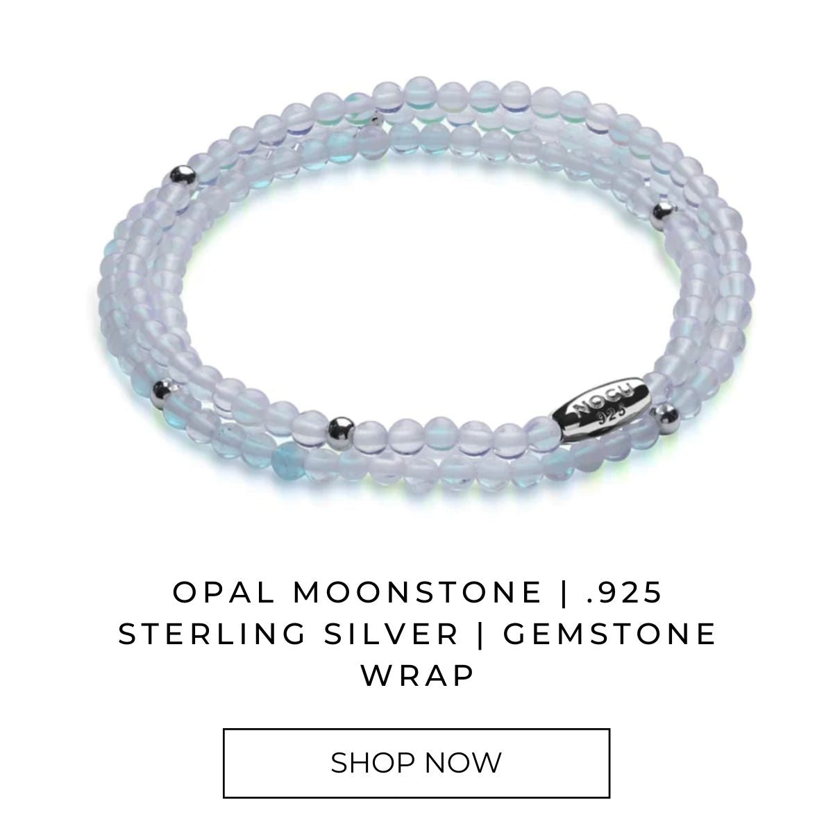 Opal-Mondstein | 925er Sterlingsilber | Edelstein-Wrap