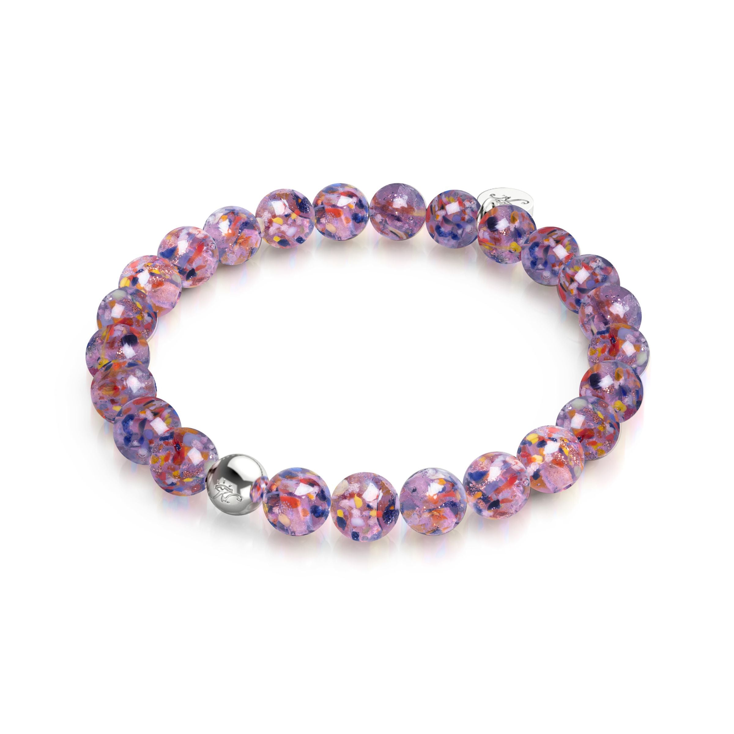 Lilac | Firefly Glass Confetti Bracelet