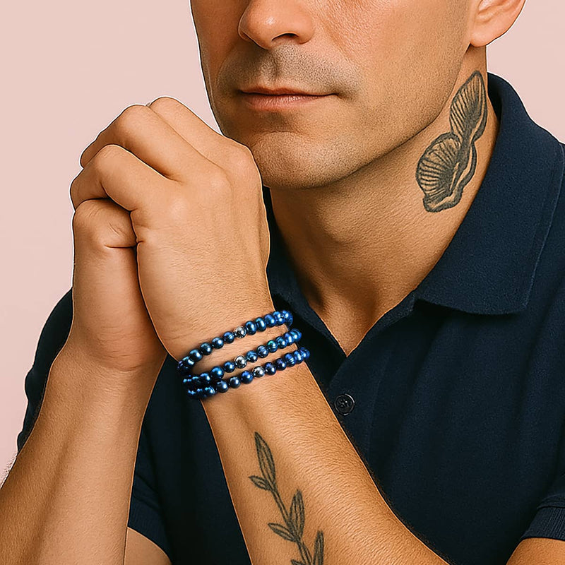 Holografisch | 925er Sterlingsilber | Süßwasserperlenarmband