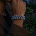 Blaue Hortensie | 925 Sterling Silber | Firefly Glasgarten Armband