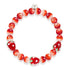 Red Strawberry Fields | .925 Sterling Silver | Firefly Glass Berry Bracelet