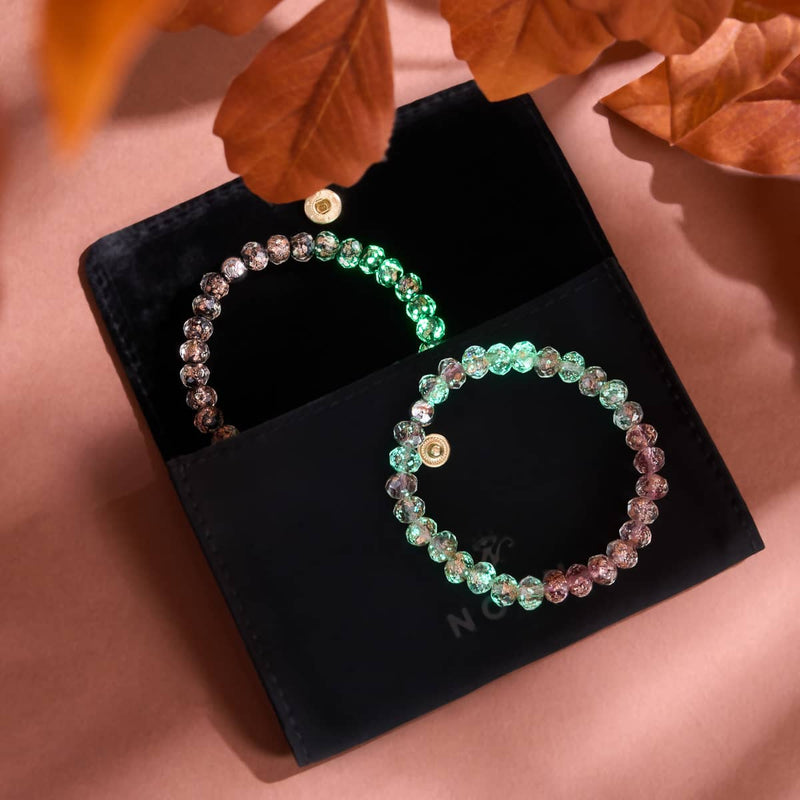 .925 Silver Nocturnal Spark Firefly Glass Diamonds 2-Set