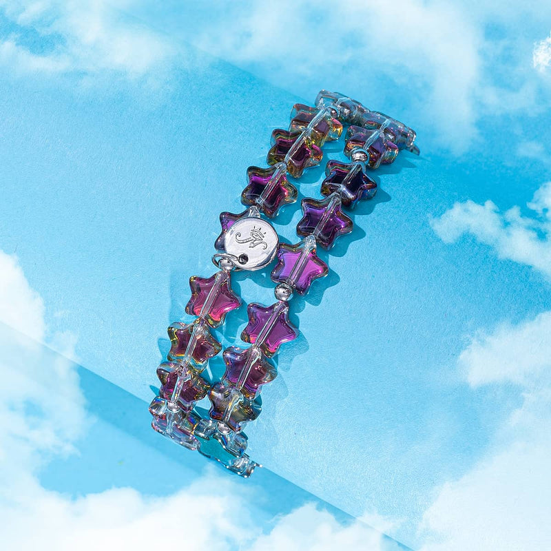 Purple Stardust | .925 Sterling Silver | Star Wrap