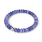 Purple Winter Moon | .925 Sterling Silver | Cheshire Glass Bracelet