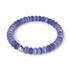 Purple Winter Moon | .925 Sterling Silver | Cheshire Glass Bracelet