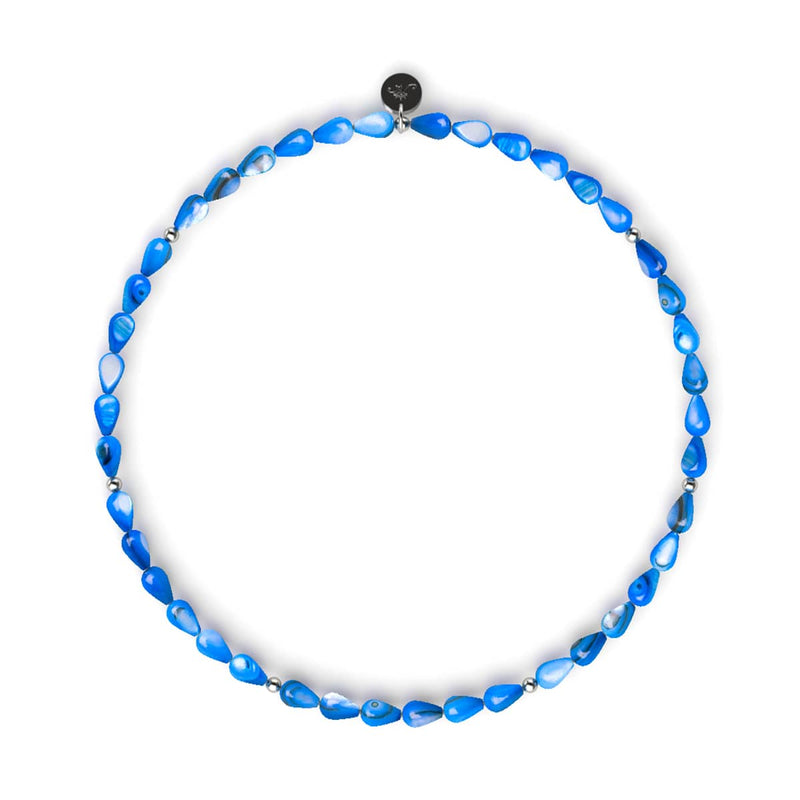 Lapis Tears | .925 Sterling Silver | Mother of Pearl Teardrop Wrap