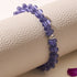 Purple Cloud | .925 Sterling Silver | Cheshire Glass Bubble Bracelet