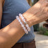 Lila Guave | 925 Sterling Silber | Feuerwerk Glasarmband