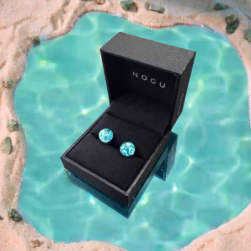 Teal Wave | Firefly Glass Tide Earrings