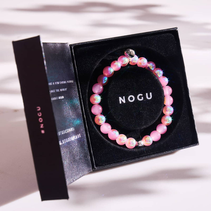 Drachenfrucht | 925er Sterlingsilber | Blasenglasarmband