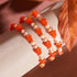Orange x Champagner-Perle | 925er Sterlingsilber | Beerenarmband