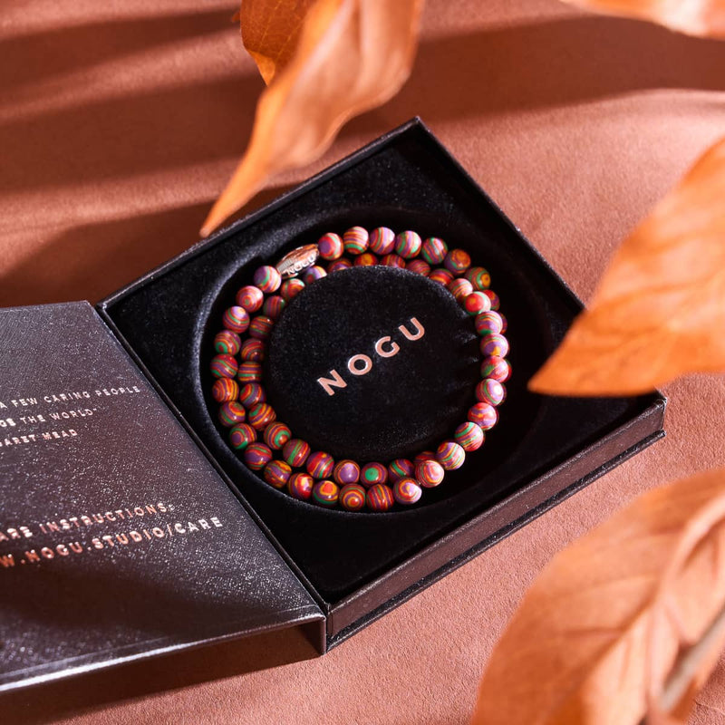 Regenbogen | Silber | Vergoldeter Türkis-Edelstein-Wrap