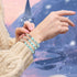 Alabaster | Silber | Firefly Glaskiesel-Armband