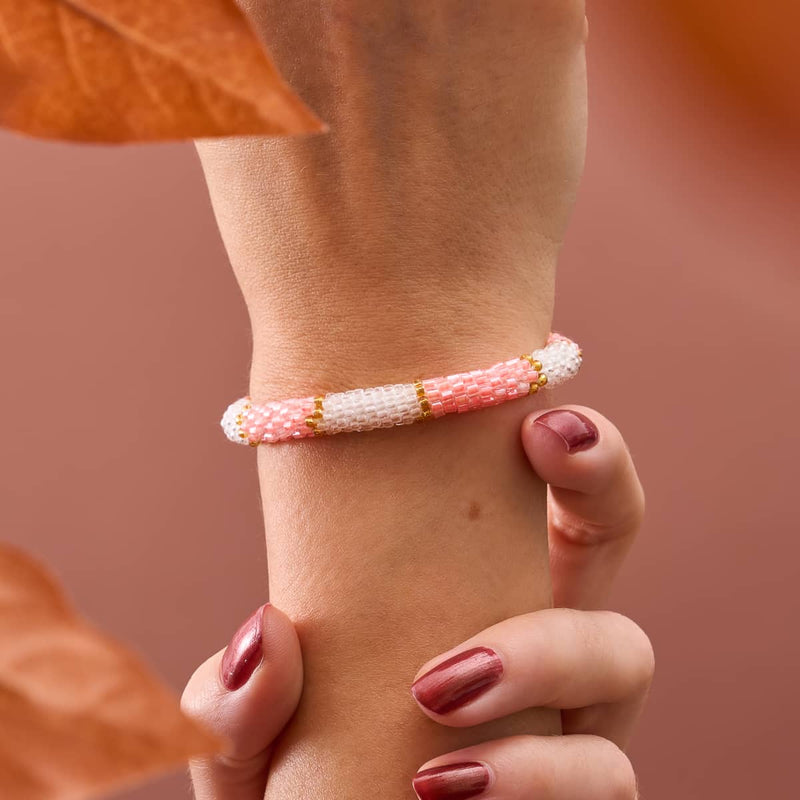 Sonnenstrahl | Himalaya-Glasperlenarmband