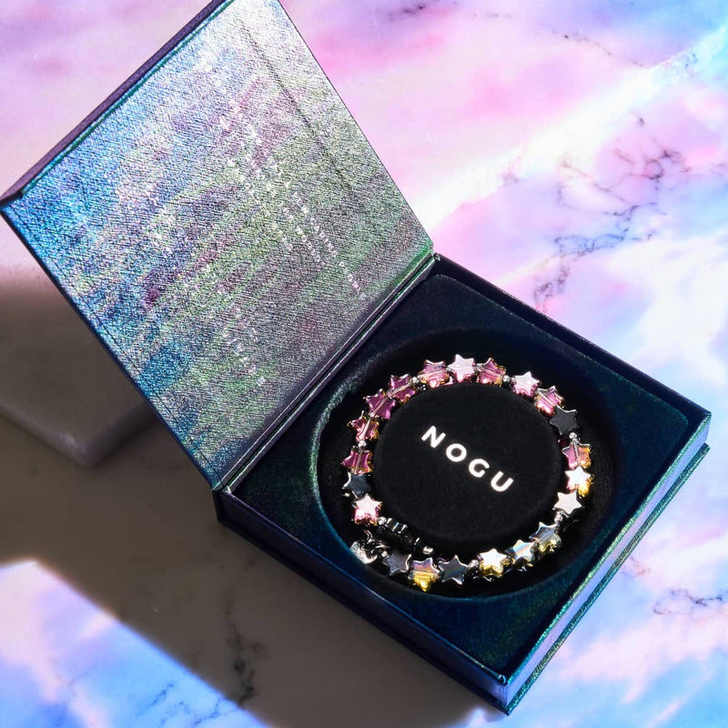 Mitternachts-Borealis | 925er Sterlingsilber | Sternenwickel