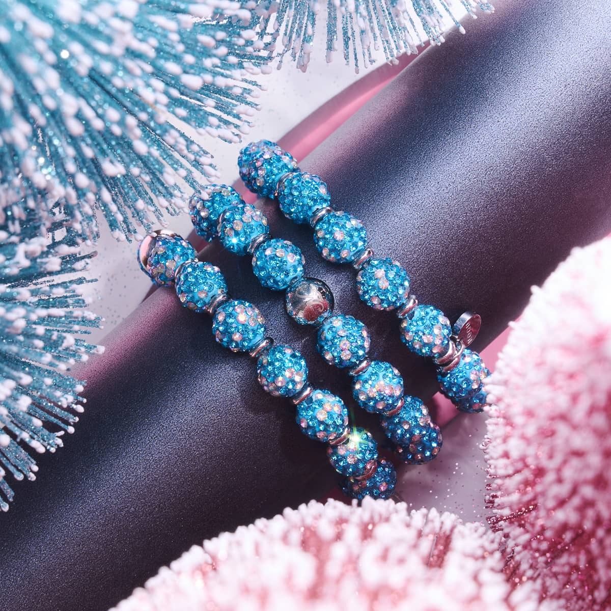 Türkises Konfetti | Deluxe Kristall Kikiballa Armband