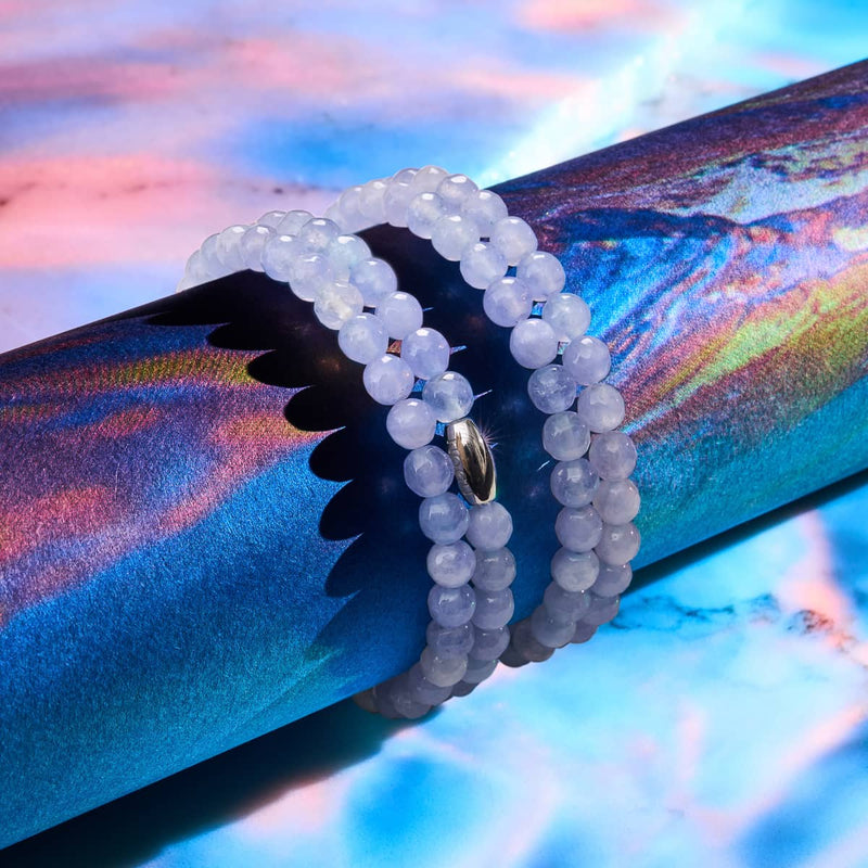 Gletscherblaue Jade | Silber | Edelstein-Wrap