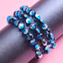 Blaue Sonnenfinsternis | 925 Sterling Silber | Mondglas-Armband