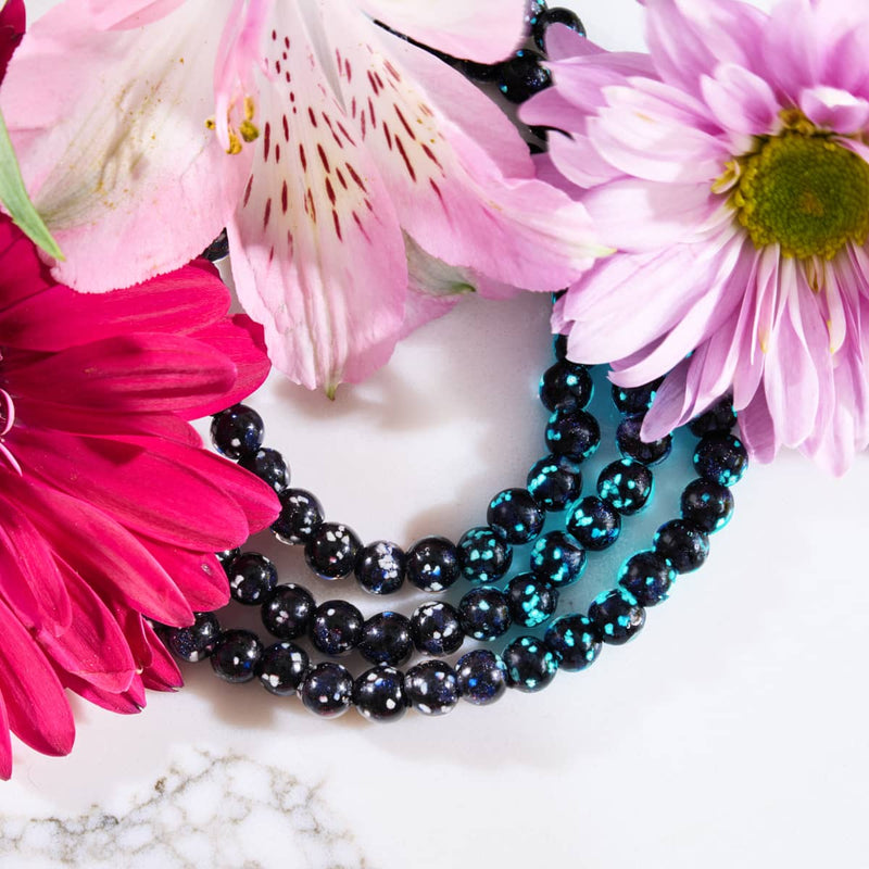 Pechschwarz | 925er Sterlingsilber | Firefly-Glasfolie