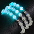 Whiteout | Firefly Glas Schneekugel Armband