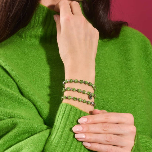 Palmengrün | Kristall Kikiballa Armband