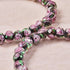 Schwarze Dahlie | Firefly Glas Diamanten Armband