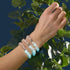 Elfenbein | Silber | Firefly Glasklee-Armband