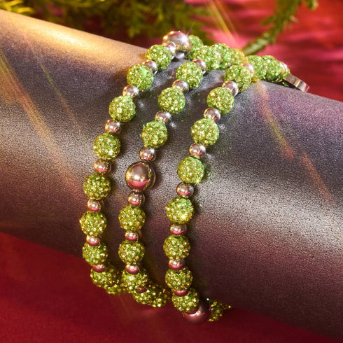 Palmengrün | Kristall Kikiballa Armband