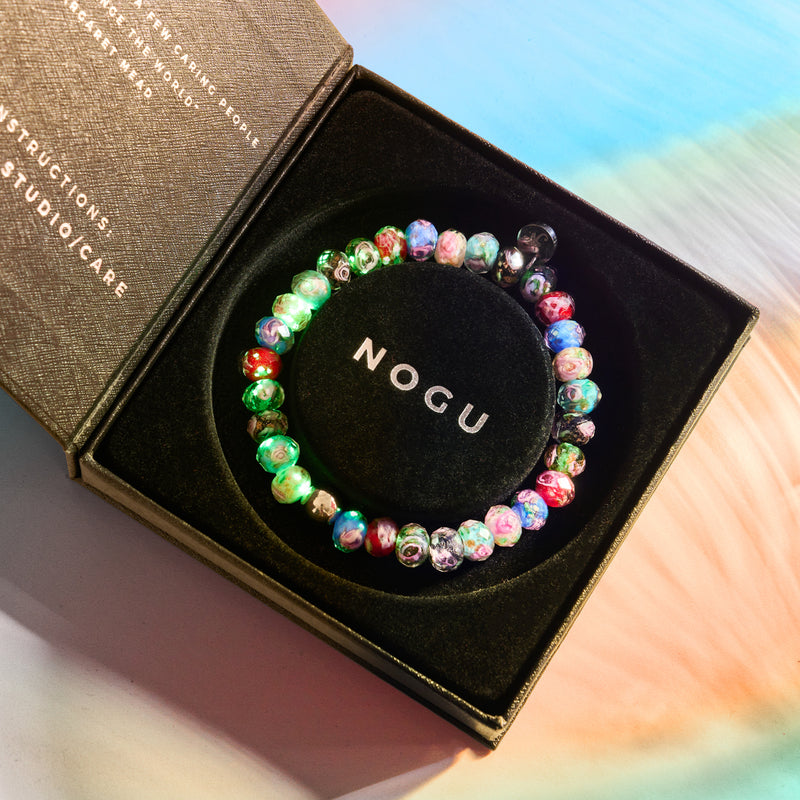 Wildblumen | Firefly Glas Diamanten Armband