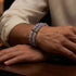 Flieder | 925 Sterling Silber | Glühwürmchen-Glasarmband