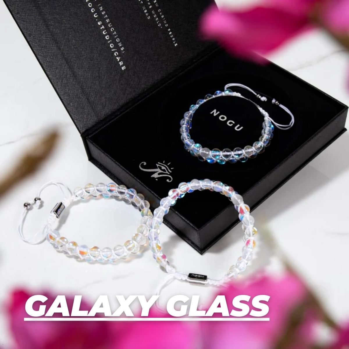 GALAXY GLAS MAKRAMEE ARMBÄNDER