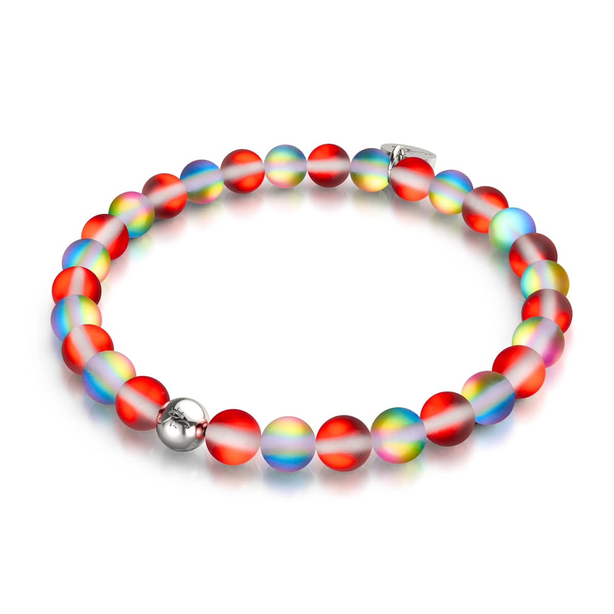 Granatapfel | Silber | Meerjungfrau Glasperlenarmband