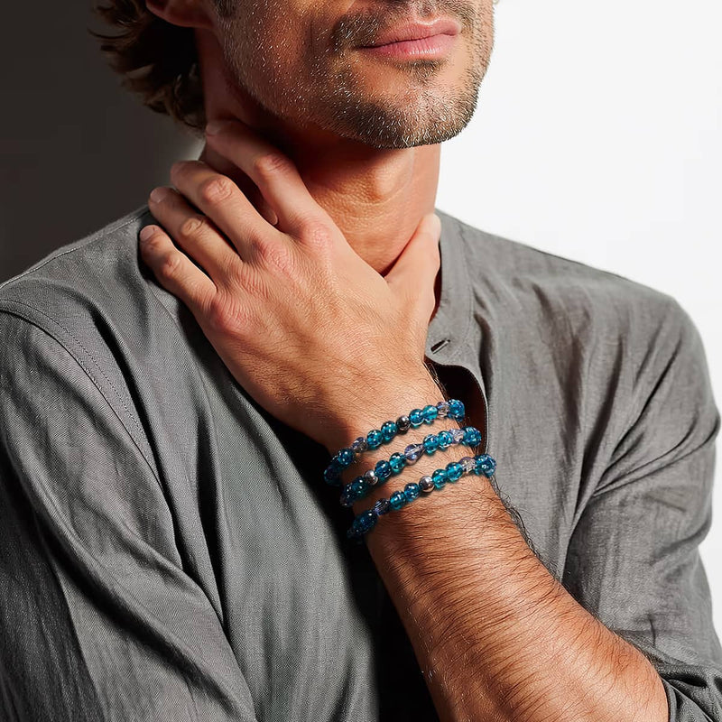 In den blauen Mond | Glühwürmchen-Glasarmband